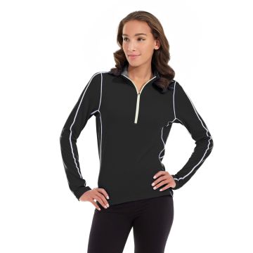 Olivia 1/4 Zip Light Jacket-XS-Black